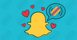 snapchat logo with lens