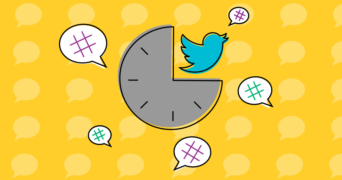 Twitter Logo On Clock