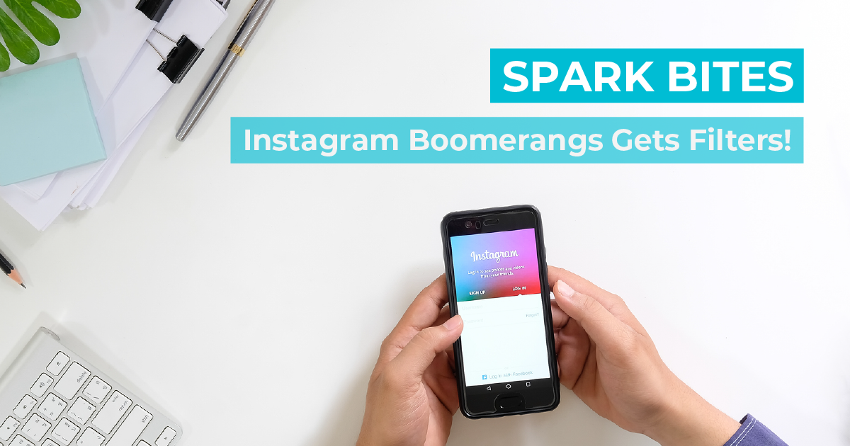 spark bites instagram boomerangs adds filters