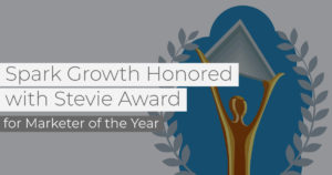 spark growth honored with stevie award for marketer of the year for ecommerce contnributions
