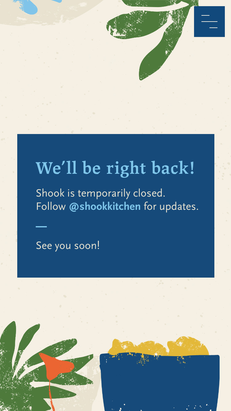 Shook Kitchen, Spark Growth website design client