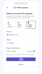 Stripe Crypto Payments