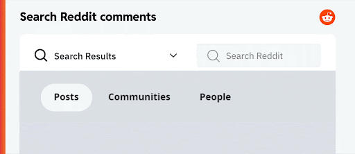 reddit comment search added