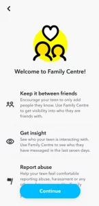 snapchat family center