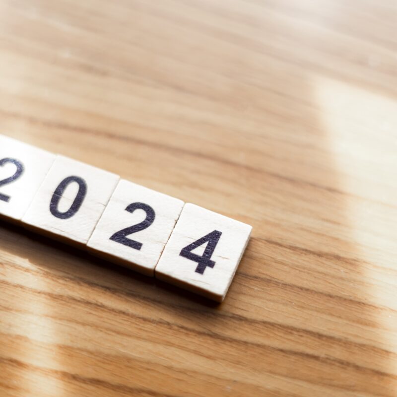 article banner featuring scrabble like tiles showing 2024